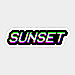 Sunset Logo Sticker